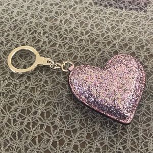 Glitter Heart Keychain